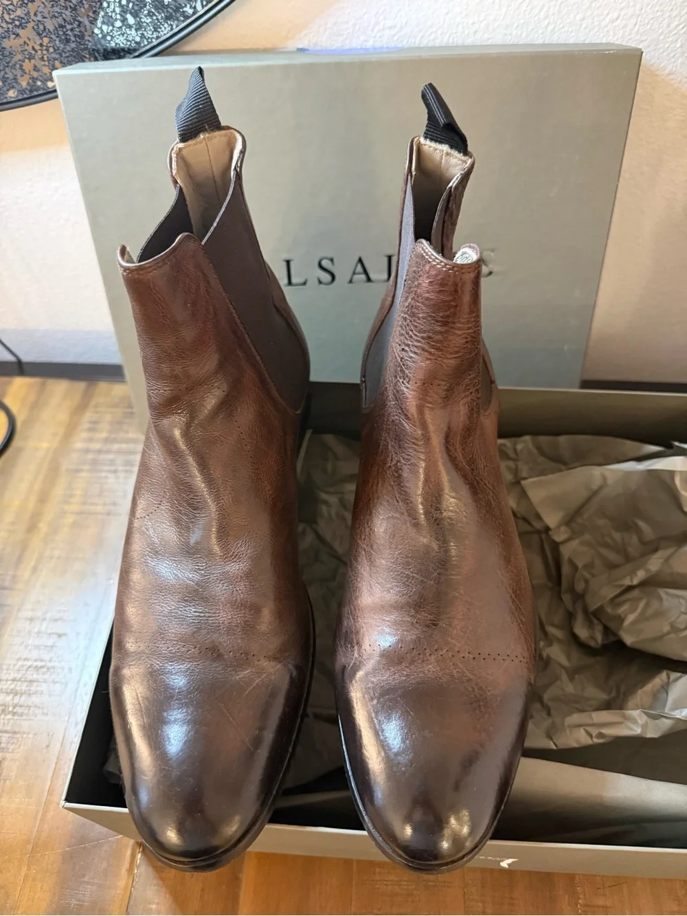 Men's Brown Leather Chelsea Boots